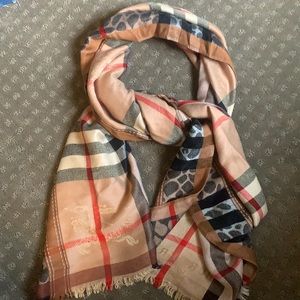 Woman’s Burberry scarf